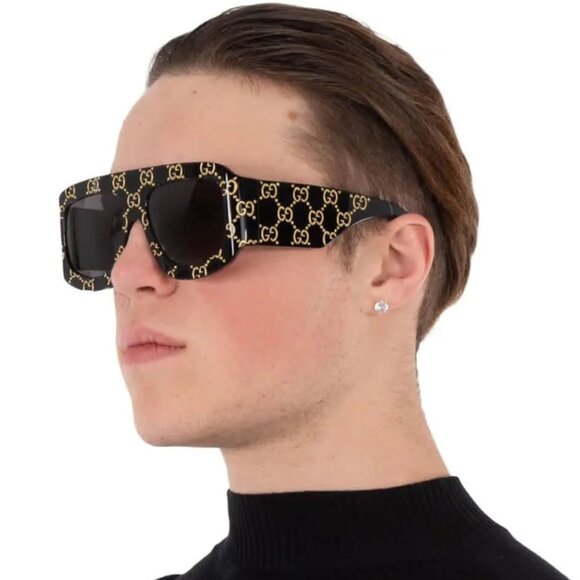 Gucci GG  Havana/Green Sunglasses - Picture 1 of 7